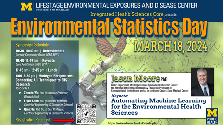Flyer for “Automating Machine Learning for the Environmental Health Sciences”