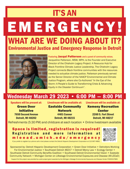 Flyer for 'It's an Emergency' event