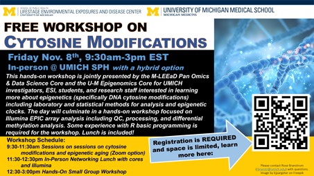 Flyer for Free Workshop on Cytosine Modifications