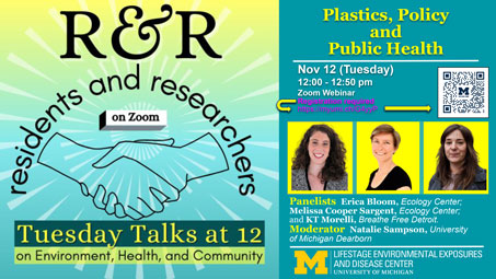 Flyer for “Plastics, Policy and Public Health”