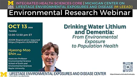 Thumbnail of flyer for “Drinking, water lithium and dementia”