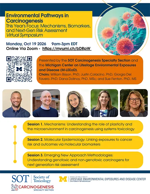 Flyer for “Mechanisms, Biomarkers, and Next-Gen Risk Assessment”