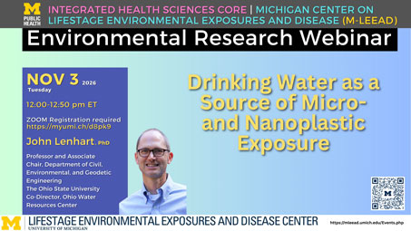 Thumbnail of flyer for “Drinking Water as a Source of Micro- and Nanoplastic Exposure”