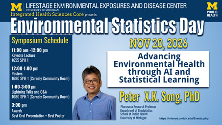 Flyer for “Advancing Environmental Health through AI & Statistical Learning”