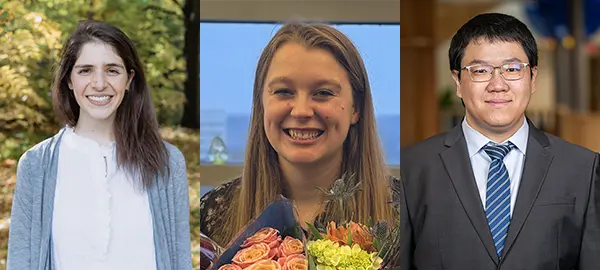 Photos of Talia Sternbach, PhD, Kimberley Sala-Hamrick, PhD, and Tian Xia, PhD